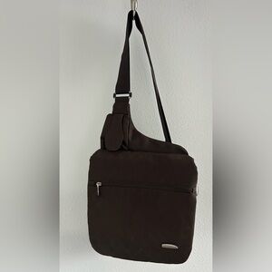 Travelon Dark Brown Men's Crossbody Messenger Bag